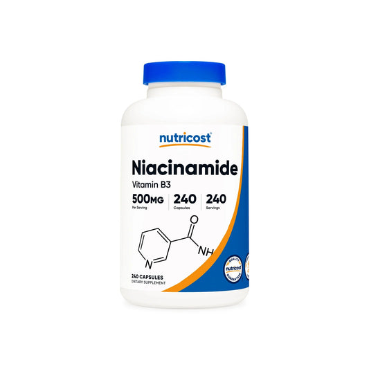 Nutricost Vitamin B3 Niacinamide 240 Capsules  - Mann Nutrition