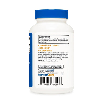 Nutricost Vitamin B6 Capsules (Pyridoxine HCL) 100 MG - 30 CAPS  - Mann Nutrition