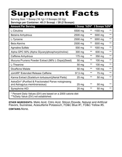 Panda Pandamus Level III High Stim Pre Workout - Mann Nutrition