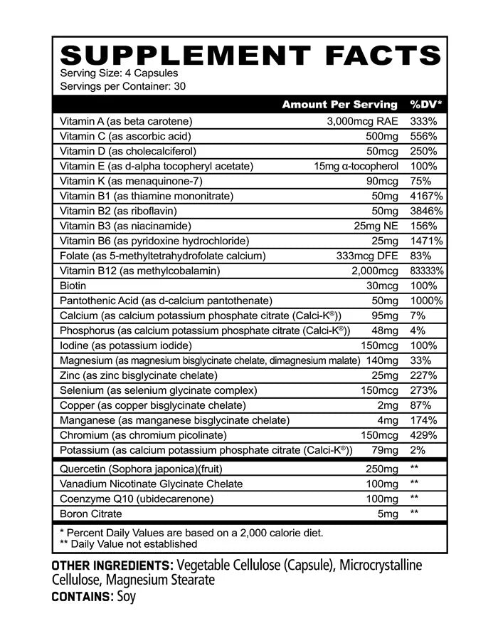 Panda Premium Multivitamins 120 Caps - Mann Nutrition