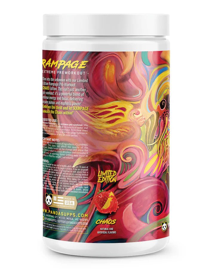 Panda Rampage Extreme Pre Workout - Mann Nutrition