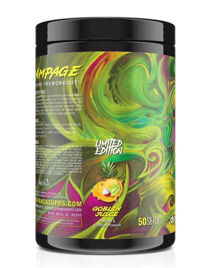 Panda RAMPAGE - Limited Edition Pre Workout (Goblin Juice)  - Mann Nutrition