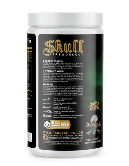 Panda Skull Pre Workout Limited Edition (Skull Candy) - Mann Nutrition
