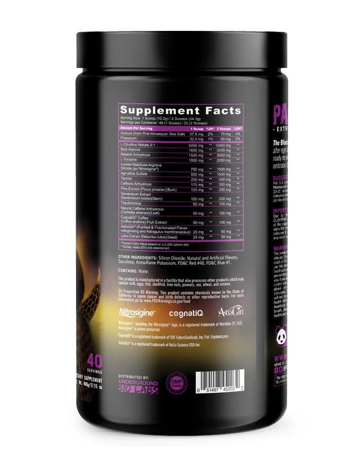 Panda Supps PANDAMIC - Limited Edition Pre Workout (Grape Bubble Gum Flavor)  - Mann Nutrition