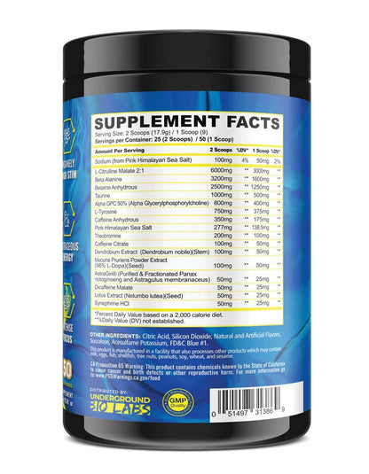 Panda Supps RAMPAGE - EXTREME PRE - WORKOUT  - Mann Nutrition