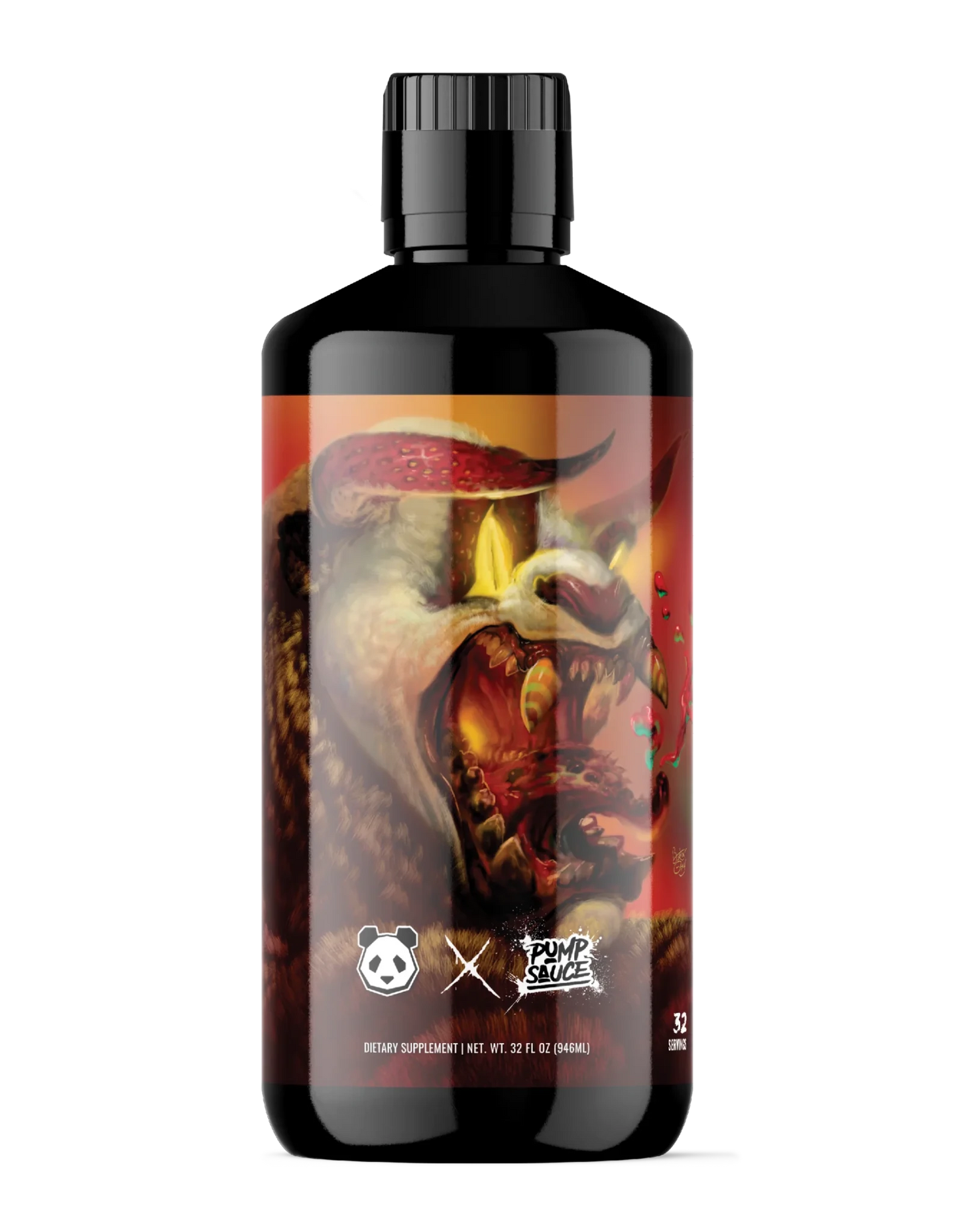 Panda Supps X Pump Sauce Collaboration Liquid Pre Workout - PANDA SAUCE  - Mann Nutrition