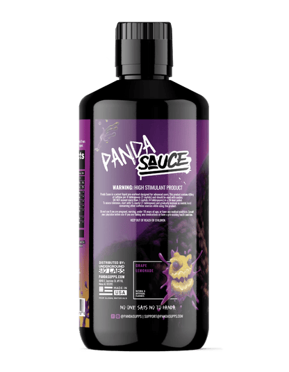 Panda Supps X Pump Sauce Collaboration Liquid Pre Workout - PANDA SAUCE (Grape Lemonade) - Mann Nutrition