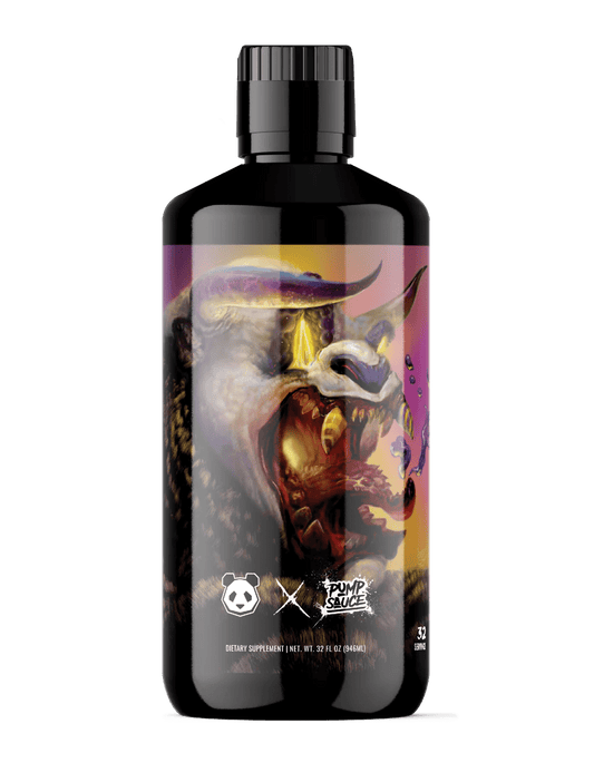 Panda Supps X Pump Sauce Collaboration Liquid Pre Workout - PANDA SAUCE (Grape Lemonade) - Mann Nutrition