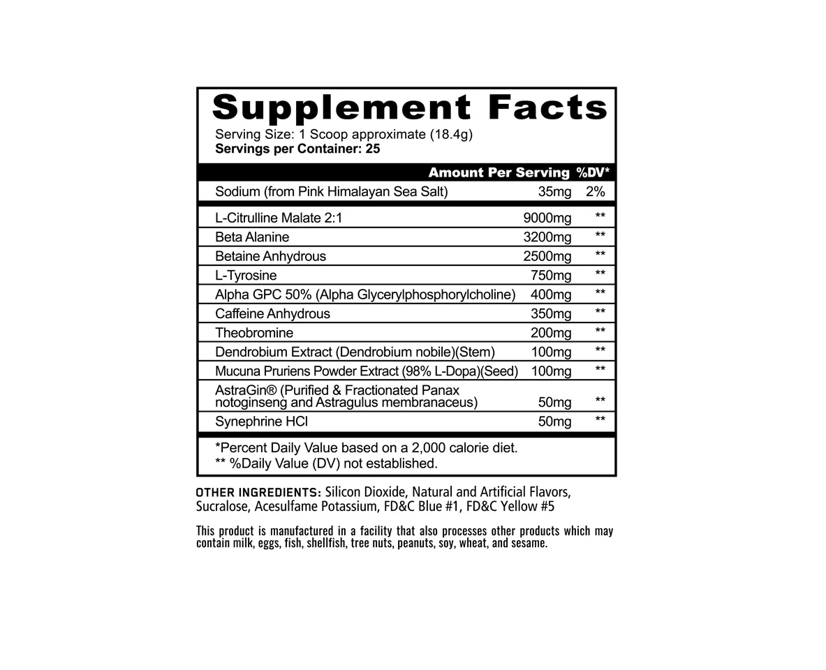 PANDAMIC EXTREME PRE - WORKOUT - Mann Nutrition