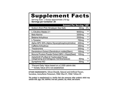 PANDAMIC EXTREME PRE - WORKOUT - Mann Nutrition