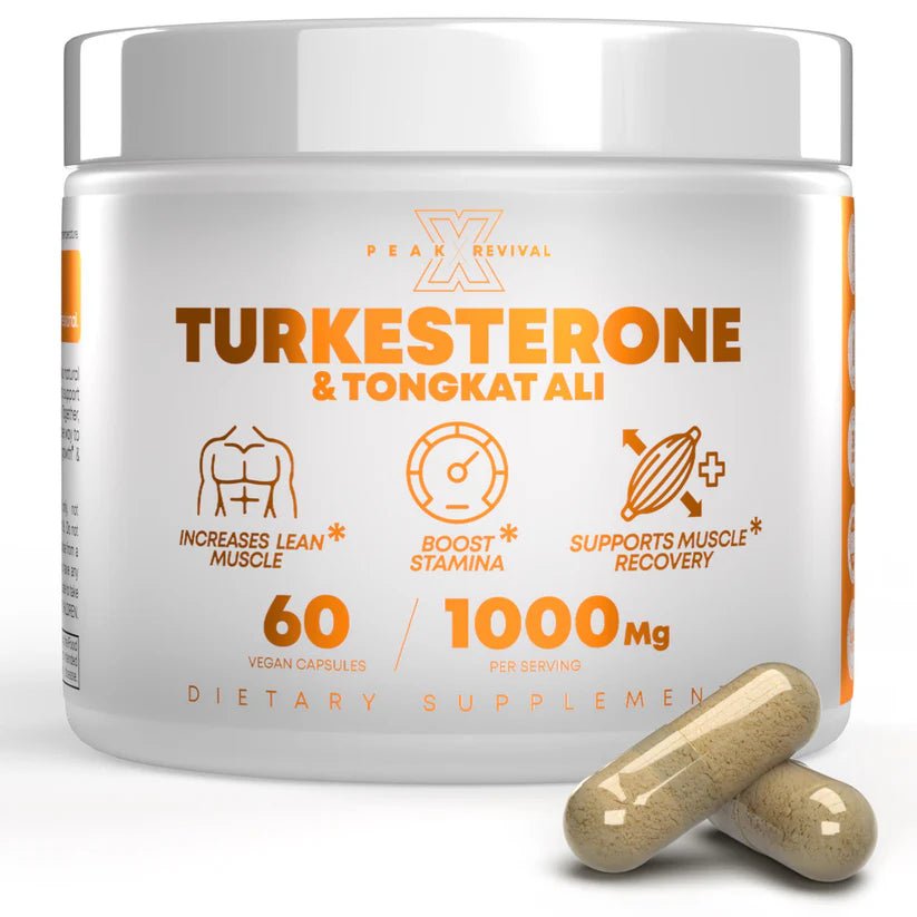 Peak Revival - X Turkesterone & Tongkat Ali + Colostrum – 60 Capsules  - Mann Nutrition