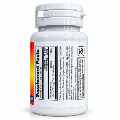 Penta Vitals Zinc Picolinate 50mg – Immune Support | 60 Veg Capsules - Mann Nutrition
