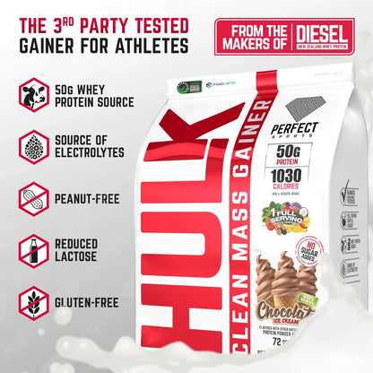 Perfect Sports HULK Clean High Protein Mass Gainer 10LBS - Mann Nutrition
