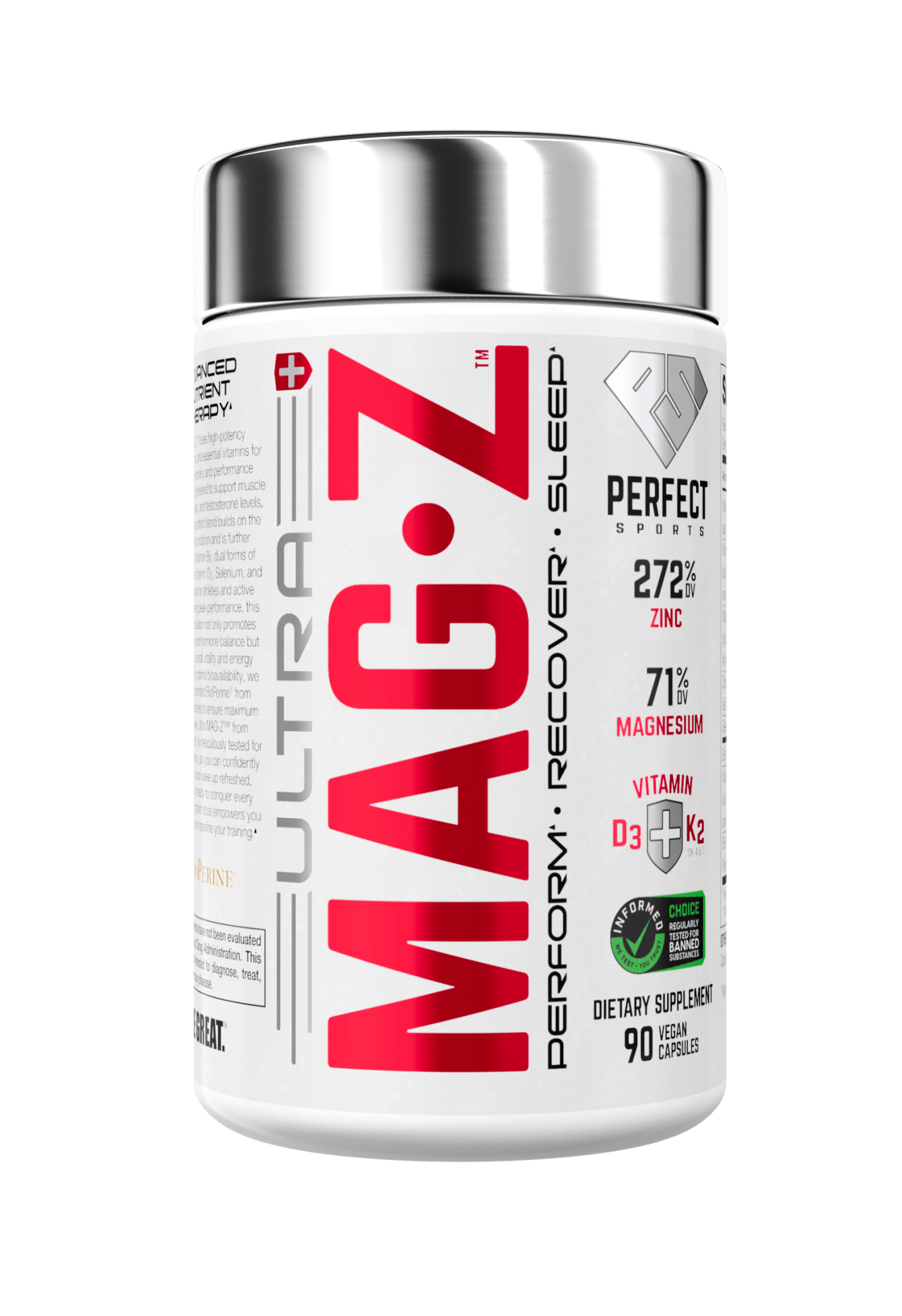 Perfect Sports Ultra Mag - Z – Zinc Magnesium Supplement  - Mann Nutrition