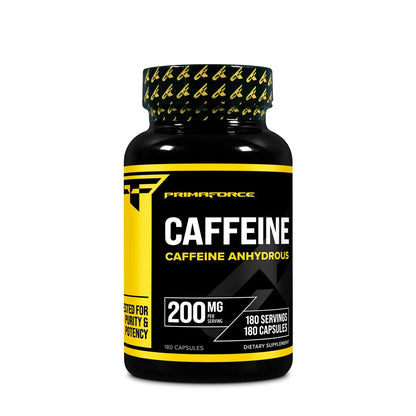 PrimaForce Caffeine 200mg - 180 Capsules  - Mann Nutrition