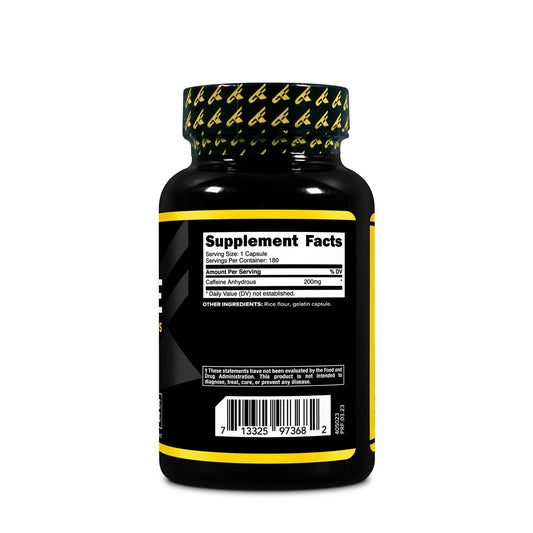 PrimaForce Caffeine 200mg - 180 Capsules  - Mann Nutrition