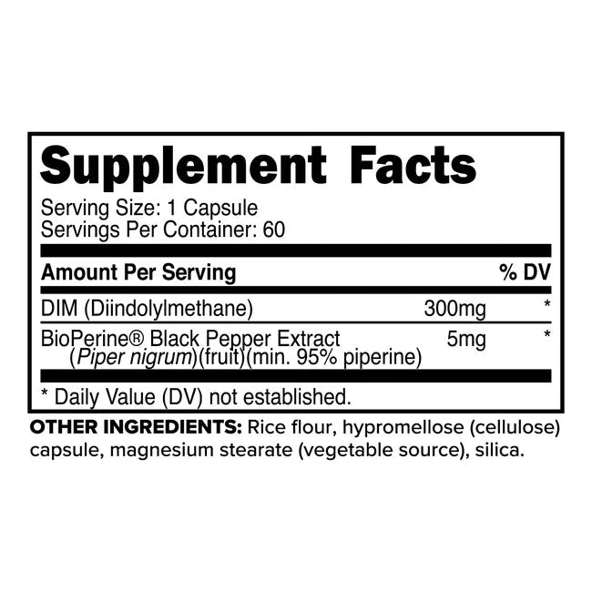 PrimaForce DIM 300mg – Diindolylmethane with BioPerine - Mann Nutrition
