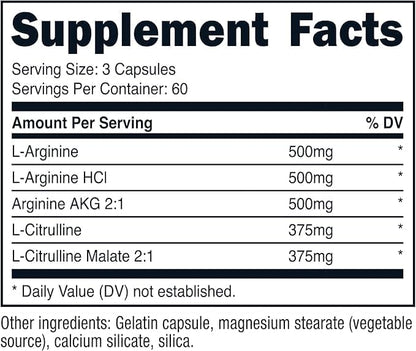 Primal Nitric Oxide Booster - 180 Caps - Mann Nutrition