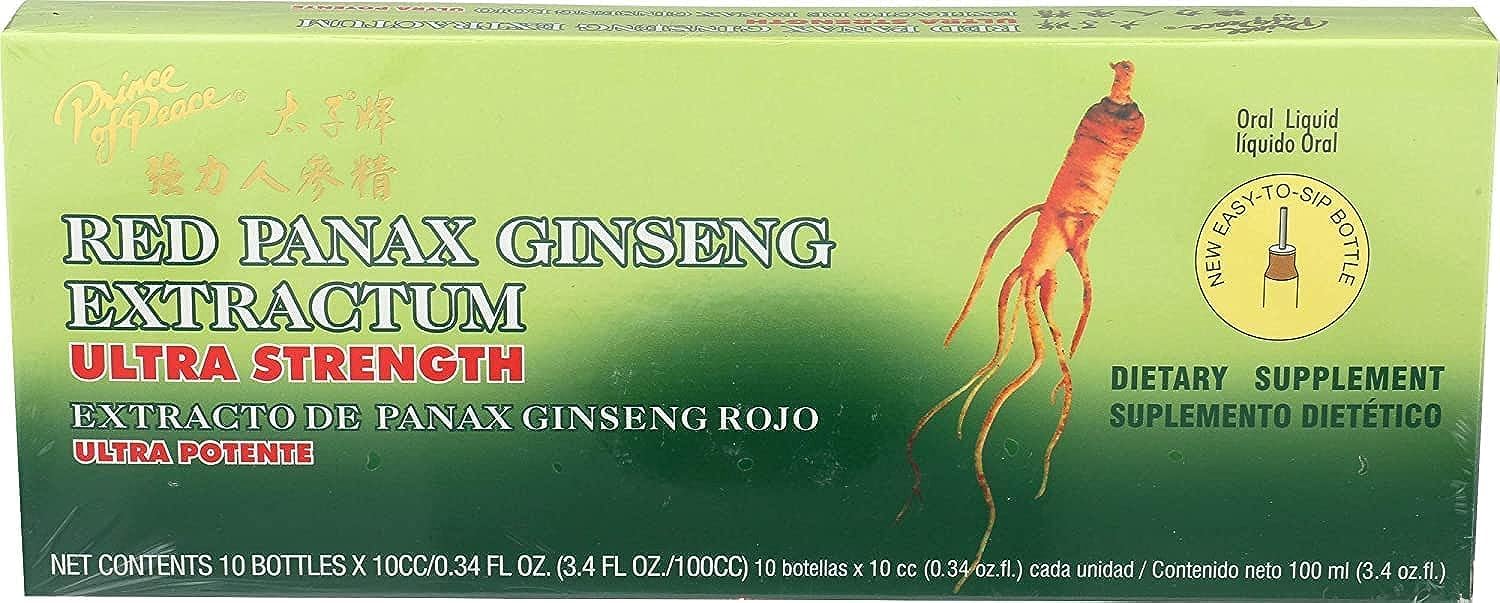Prince of Peace Ultra Red Panax Ginseng Extractum 10cc - Mann Nutrition