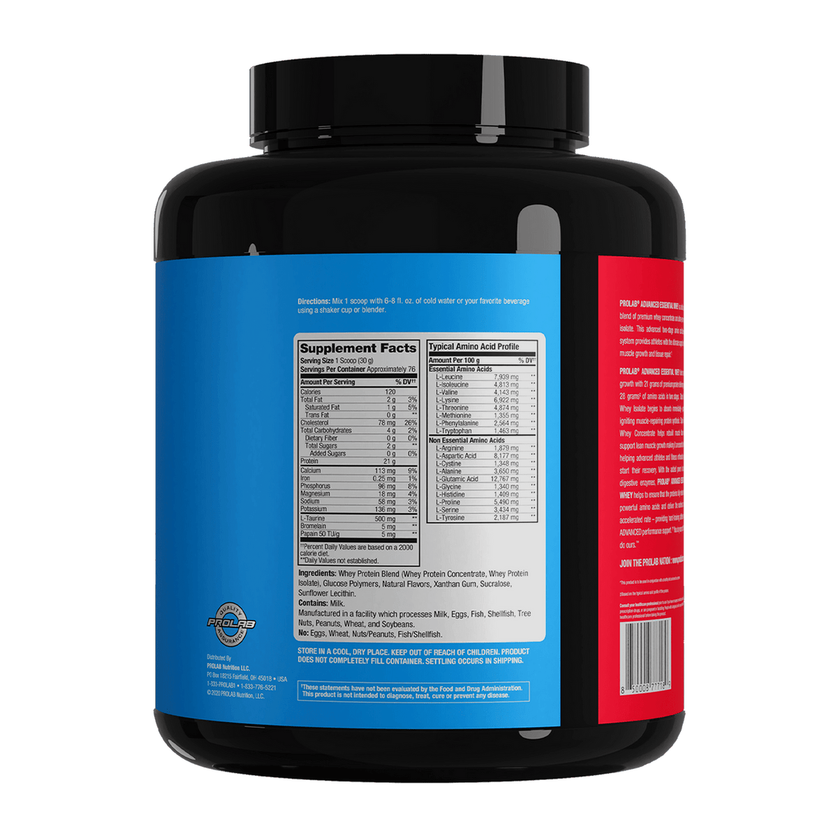 Prolab Nutrition Advanced Essential Whey 5LB PL018-VD- Mann Nutrition