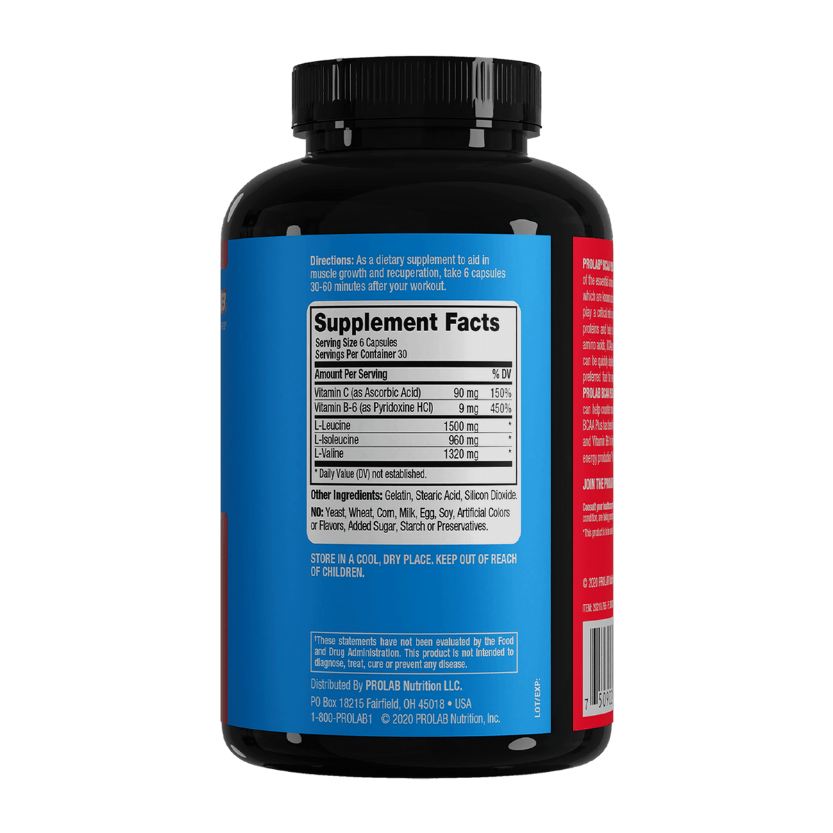 Prolab Nutrition BCAA Plus (180 Count) PL004- Mann Nutrition