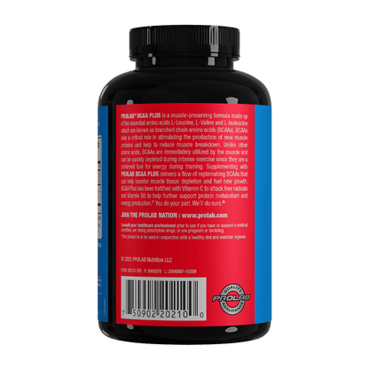 Prolab Nutrition BCAA Plus (180 Count) PL004- Mann Nutrition
