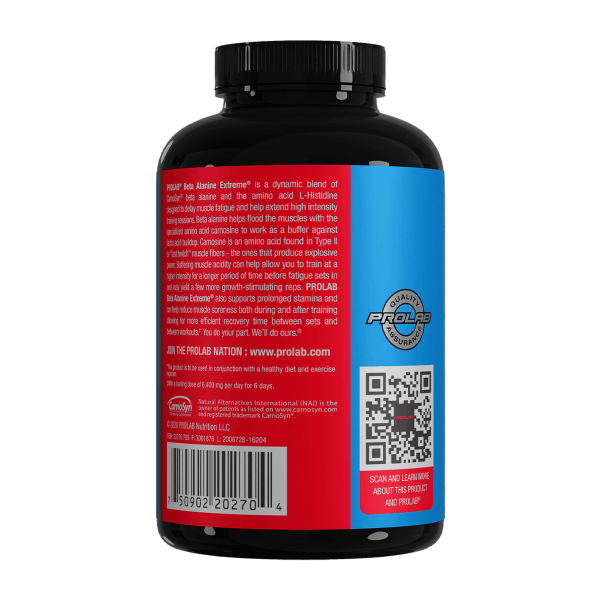 Prolab Nutrition Beta Alanine Extreme® Carnosyn 3200mg PL001- Mann Nutrition