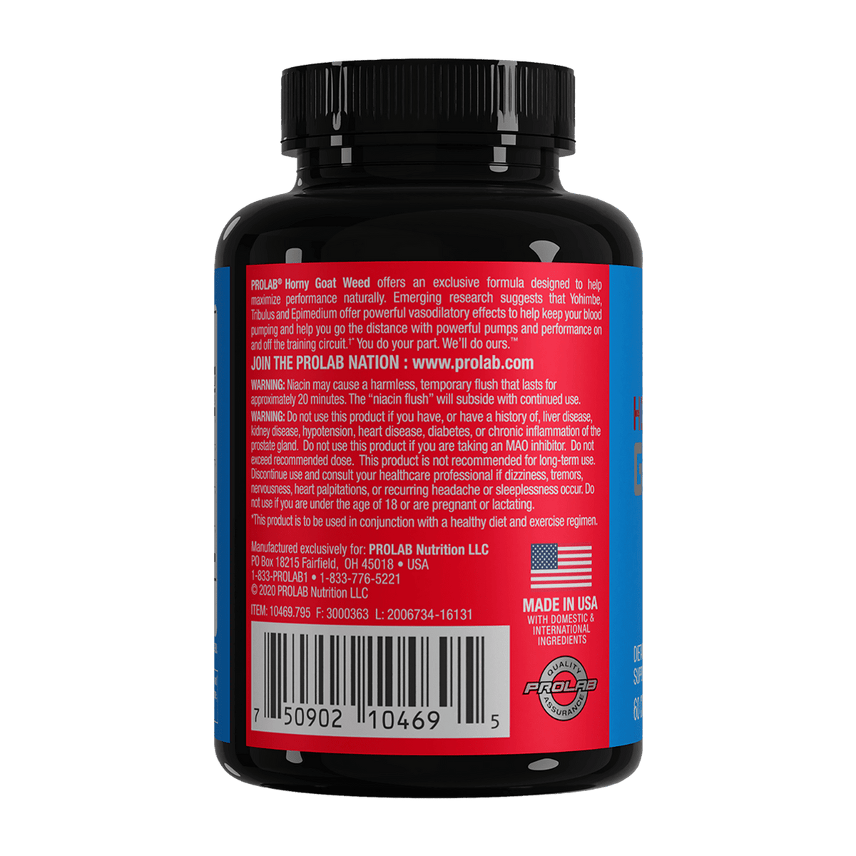 Prolab Nutrition HGW – Herbal Energy & Vitality (60 Count) PL008- Mann Nutrition
