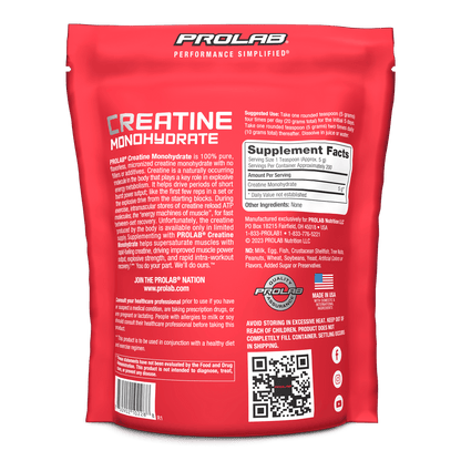 Prolab Nutrition Micronized Creatine Monohydrate Powder PL006- Mann Nutrition