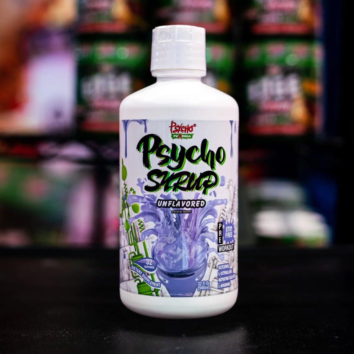 Psycho Syrup Stim Free Pre Workout - Unflavored  - Mann Nutrition