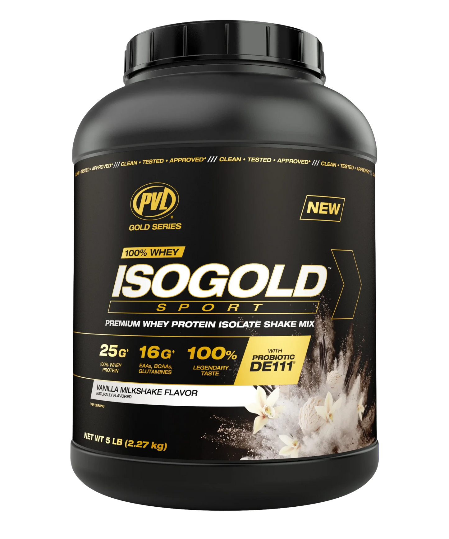 PVL ISO Gold Sports Whey Protein Isolate 5lbs - Mann Nutrition