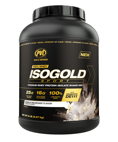 PVL ISO Gold Sports Whey Protein Isolate 5lbs - Mann Nutrition