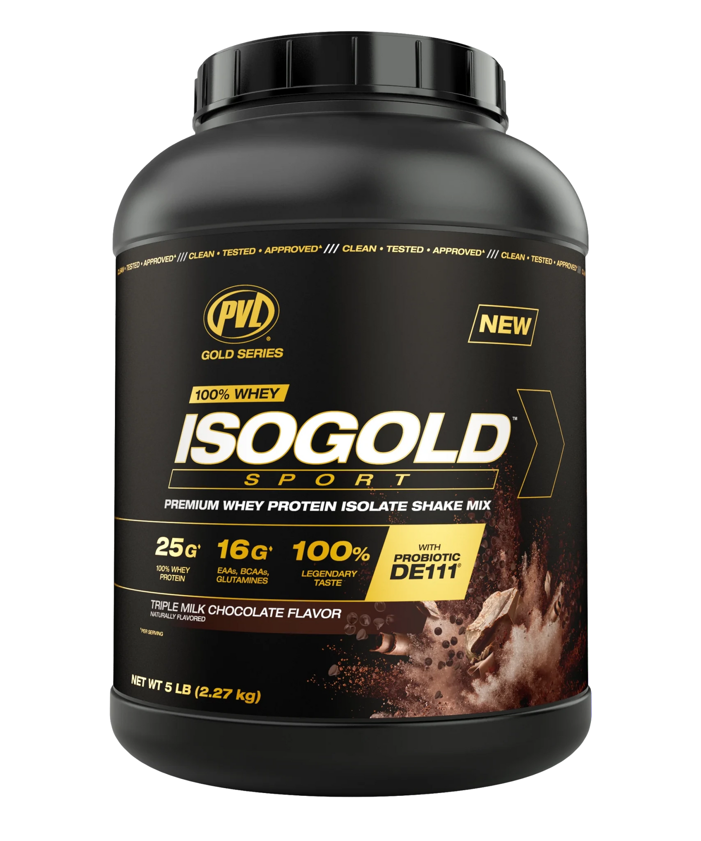 PVL ISO Gold Sports Whey Protein Isolate 5lbs - Mann Nutrition