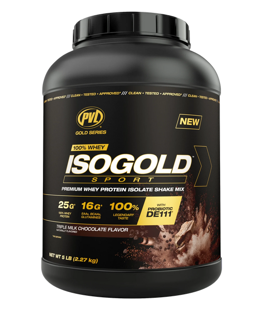 PVL ISO Gold Sports Whey Protein Isolate 5lbs - Mann Nutrition