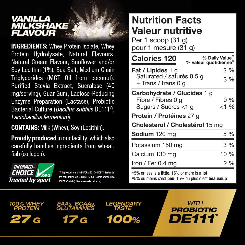 PVL ISO Gold Sports Whey Protein Isolate 5lbs - Mann Nutrition