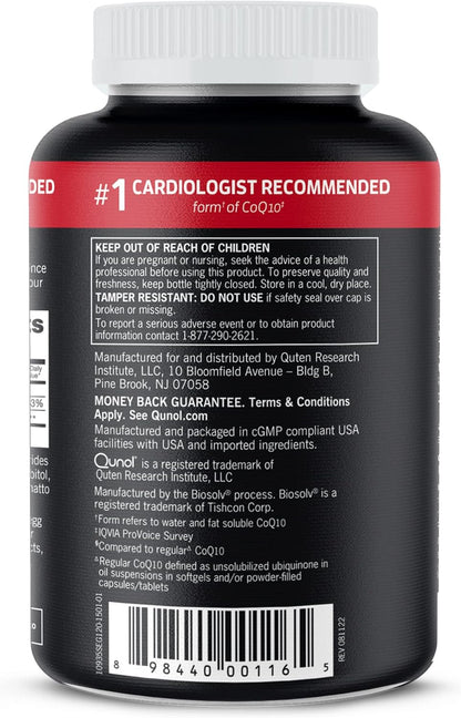 Qunol Ultra Coq 10 100 Mg - 120 Softgels  - Mann Nutrition