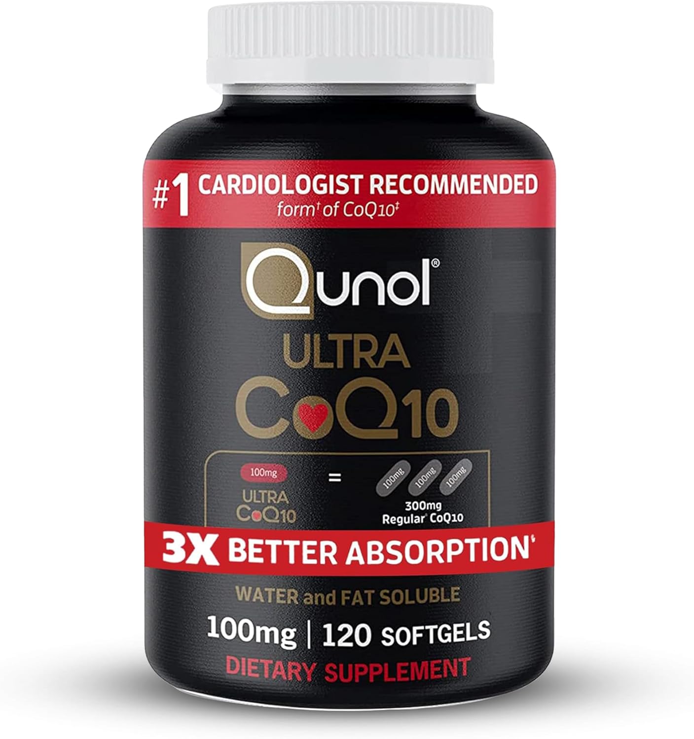Qunol Ultra Coq 10 100 Mg - 120 Softgels  - Mann Nutrition