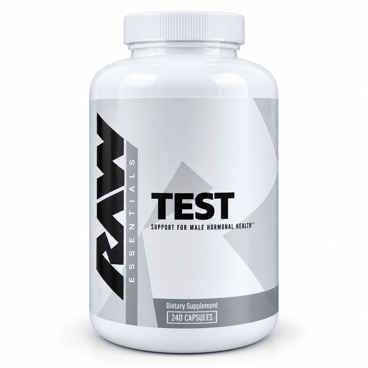 RAW Essentials TEST | Male Hormonal Health Support | 240 Capsules - Mann Nutrition