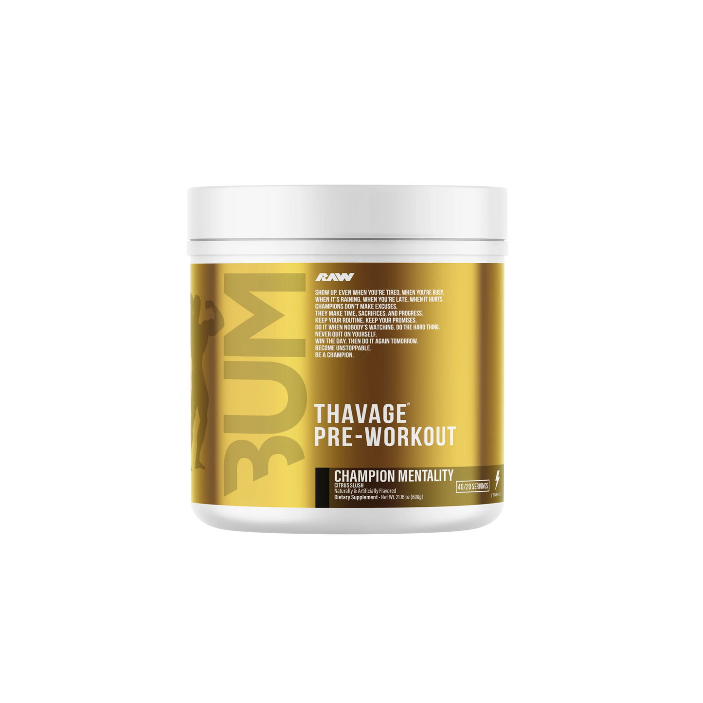 Raw Nutrition Bum Thavage Pre Workout - Mann Nutrition
