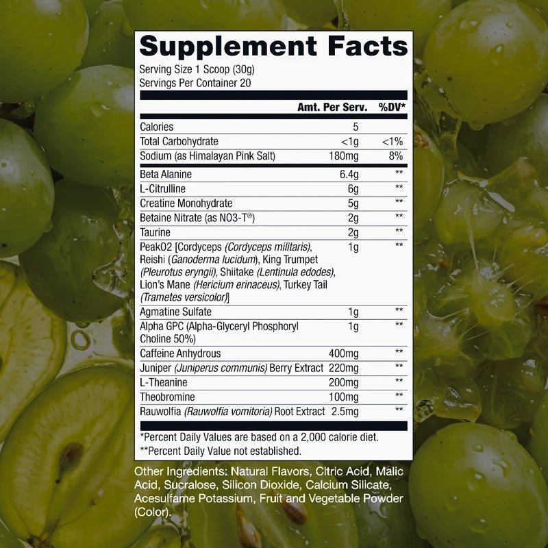 RAW Nutrition CBUM Thuper Thavage Pre-Workout – 400mg Caffeine - Mann Nutrition