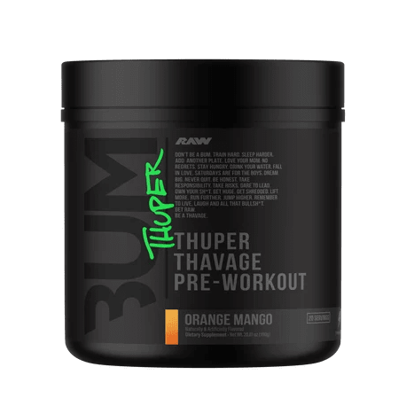 RAW Nutrition CBUM Thuper Thavage Pre-Workout – 400mg Caffeine - Mann Nutrition