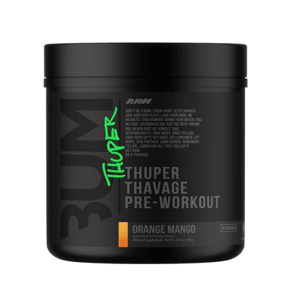 RAW Nutrition CBUM Thuper Thavage Pre-Workout – 400mg Caffeine - Mann Nutrition