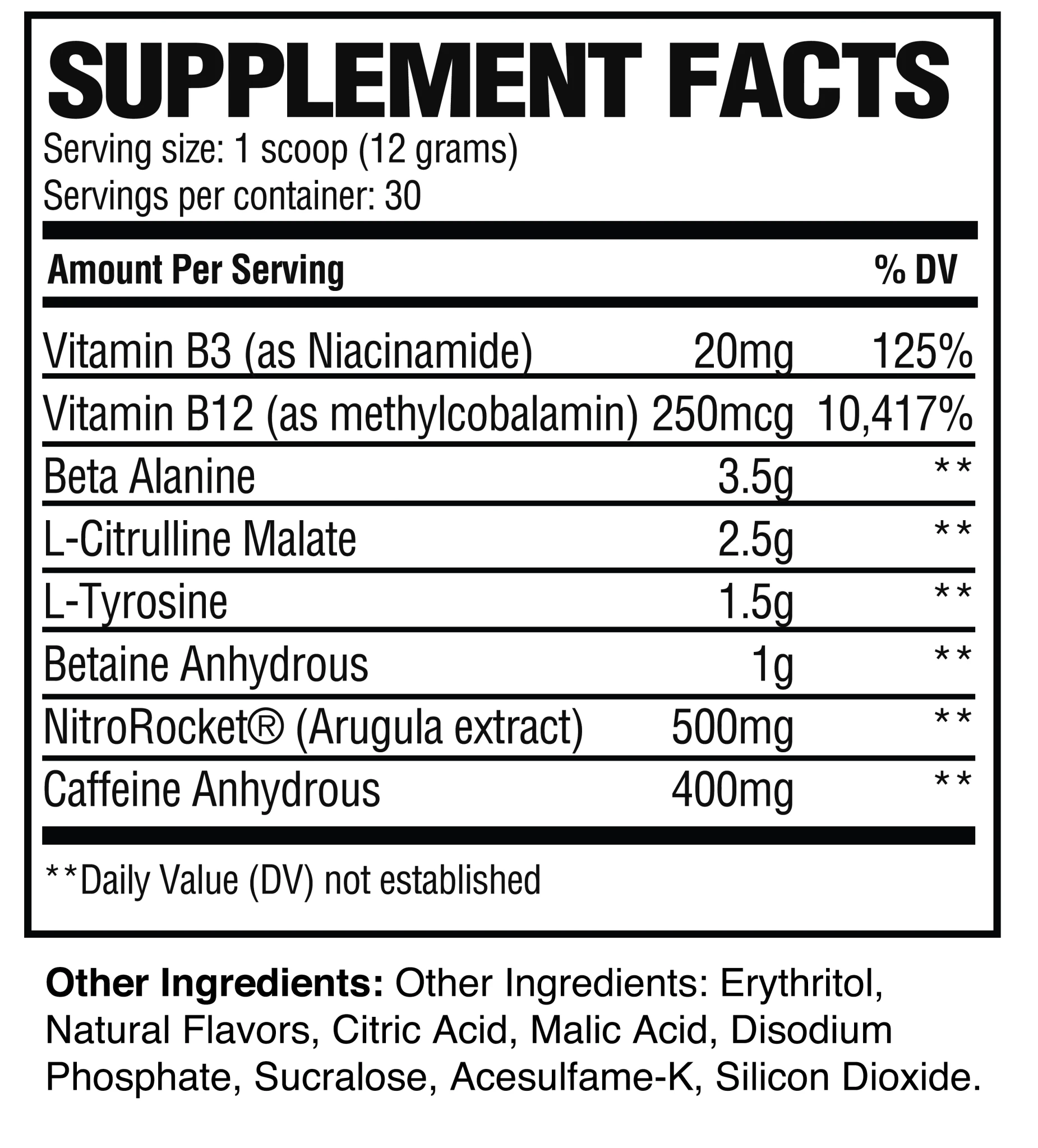 Raw Nutrition Pre Extreme 30 Servings - Mann Nutrition