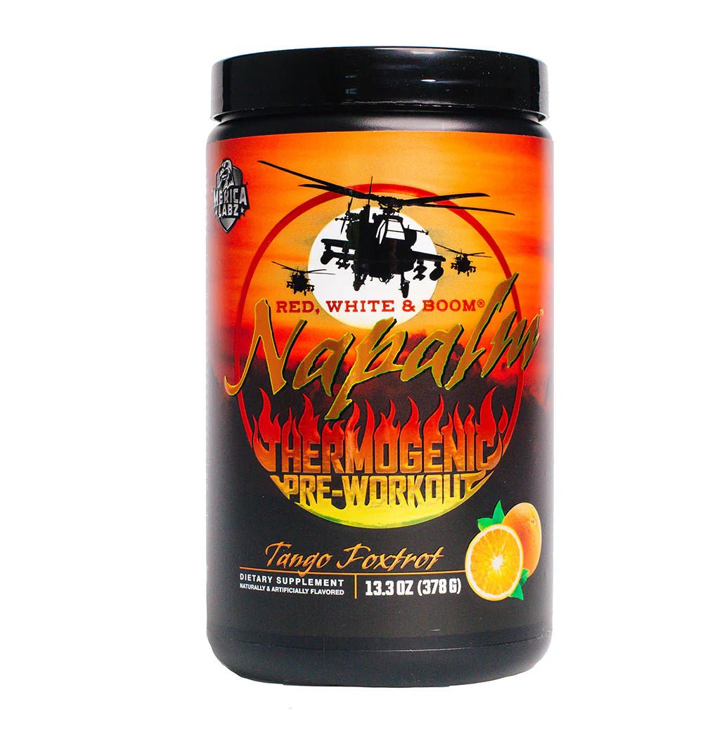 Red, White, & Boom Napalm - Thermogenic Pre - Workout - Mann Nutrition