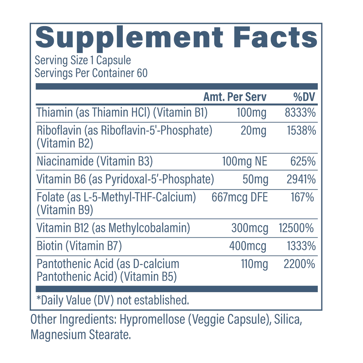 Revive B - Complex 60 Veg Caps - Mann Nutrition