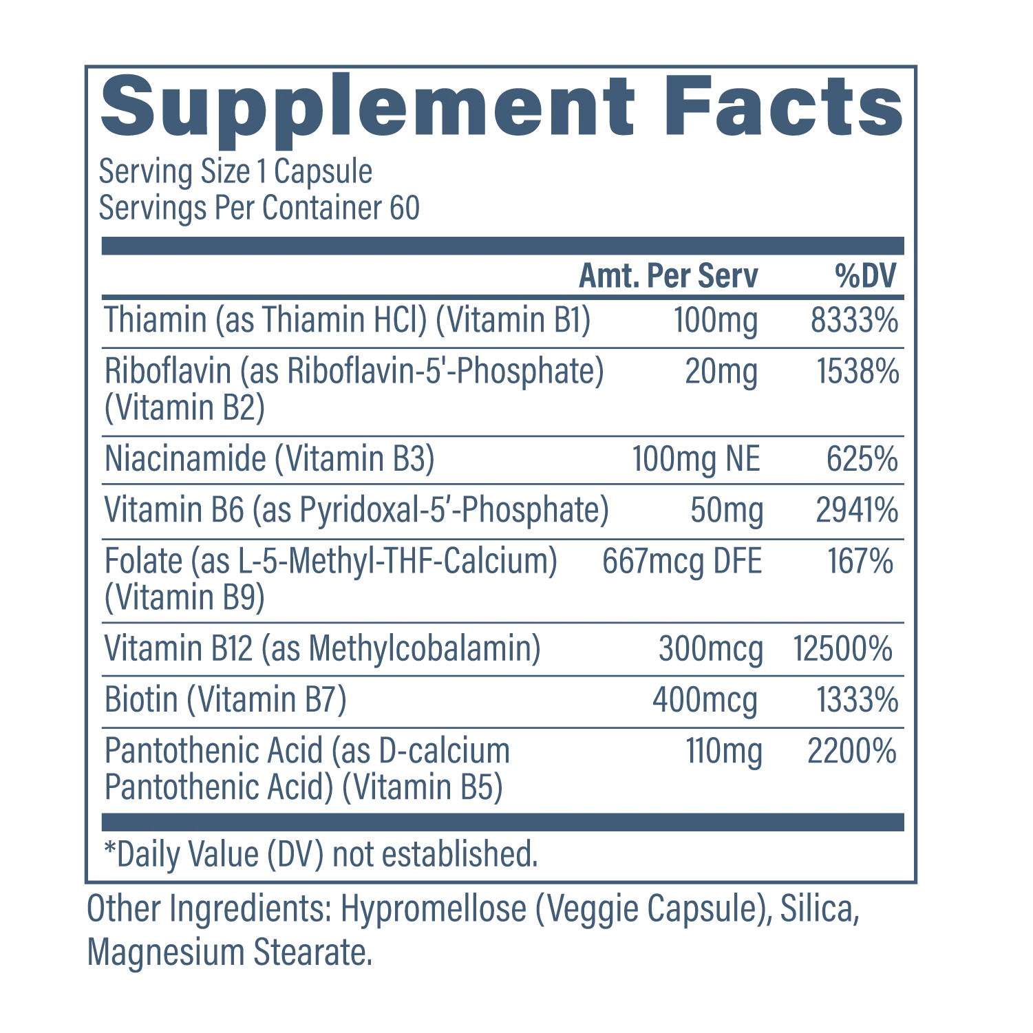Revive B - Complex 60 Veg Caps - Mann Nutrition