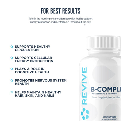 Revive B - Complex 60 Veg Caps - Mann Nutrition