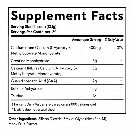 Revive Creatine + HMB - 30 Servings  - Mann Nutrition