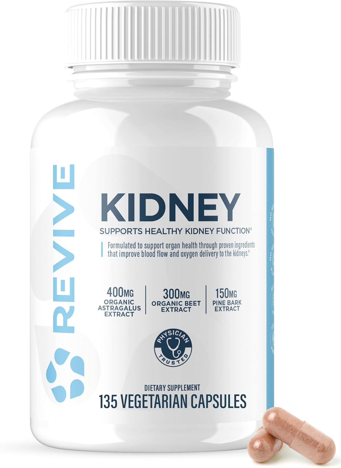 Revive Kidney Support - 135 Veg Caps  - Mann Nutrition