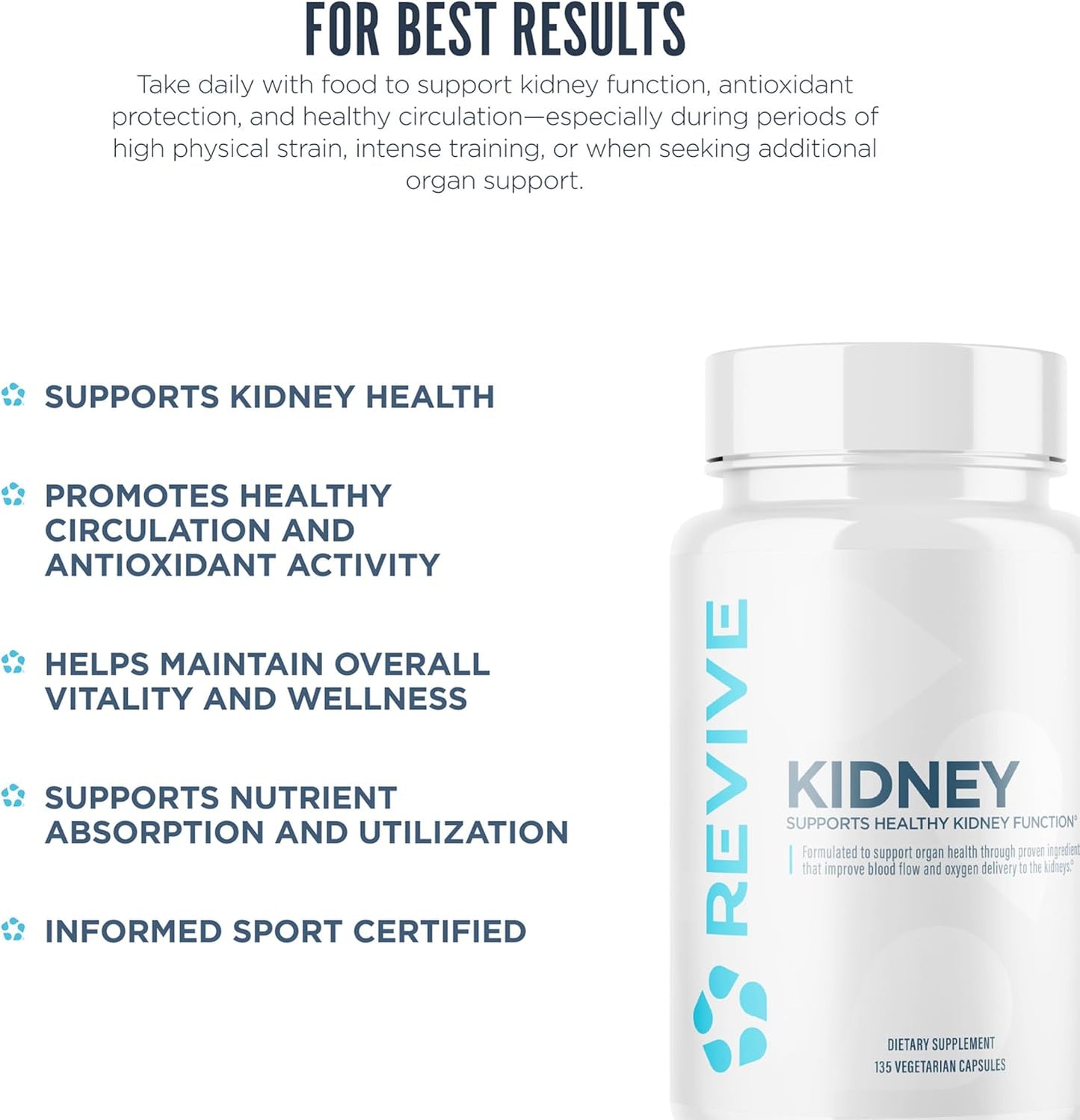 Revive Kidney Support - 135 Veg Caps  - Mann Nutrition